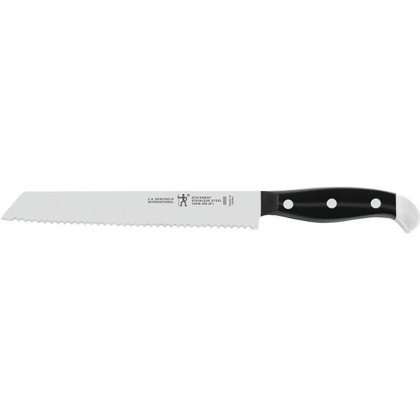 Henckels International Statement Series Bread Knife, Stainless Steel Blade, Black Handle, Serrated Blade 13546-203